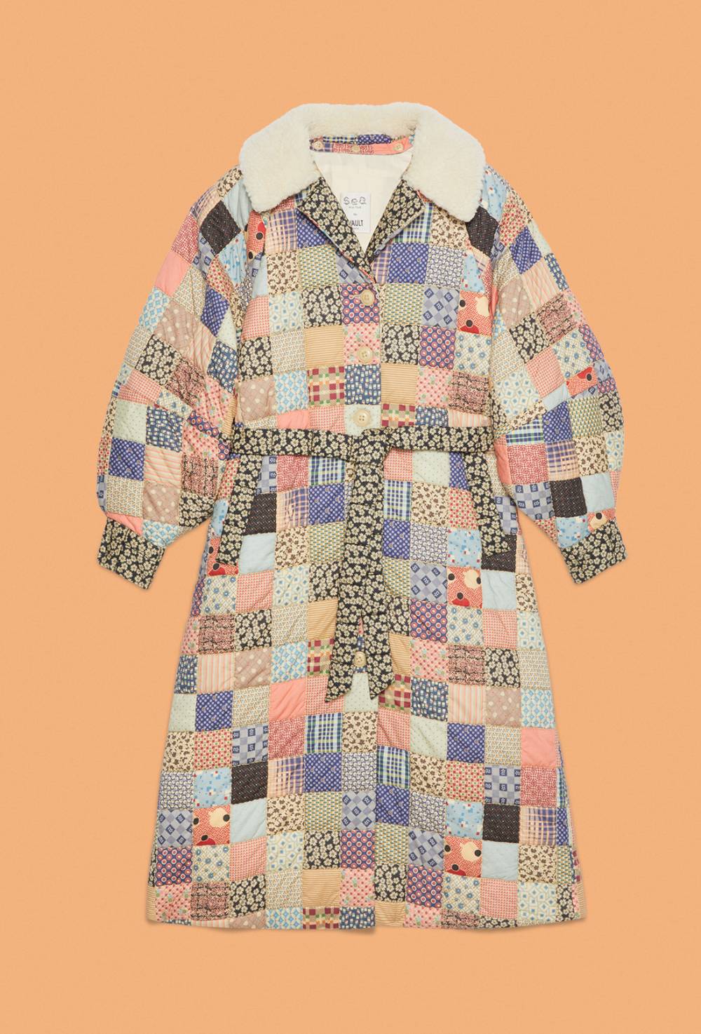 Val Chisone patchwork quilt coat by Sea image #1