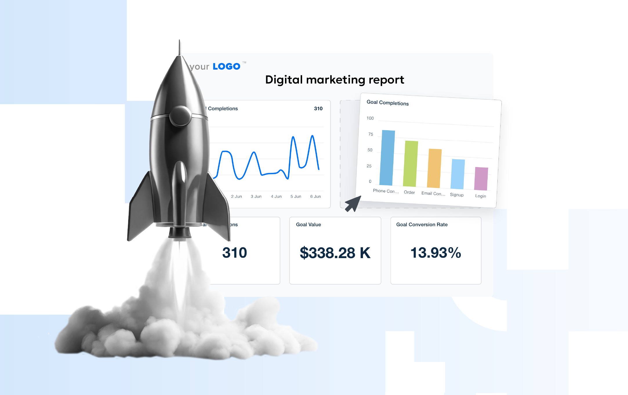 Digital Reporting Examples Free Digital Marketing Report Sample PDF - AgencyAnalytics