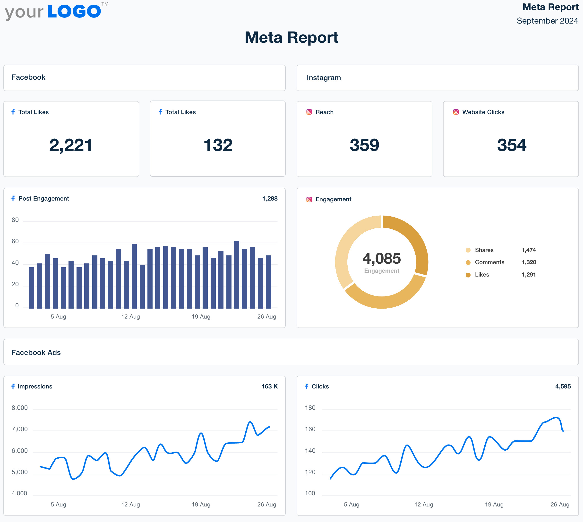 Meta Report Template - Try It Free - AgencyAnalytics