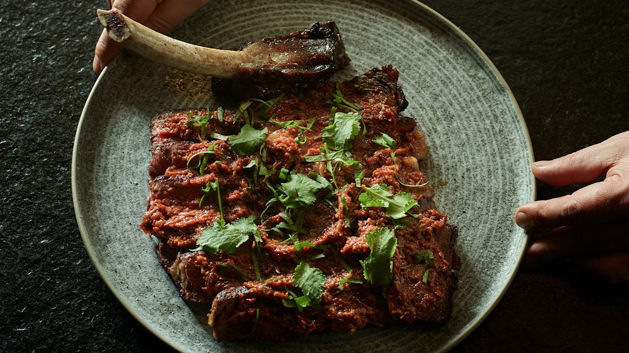 Scott Pickett's Westholme OP Rib with Mushroom XO Sauce