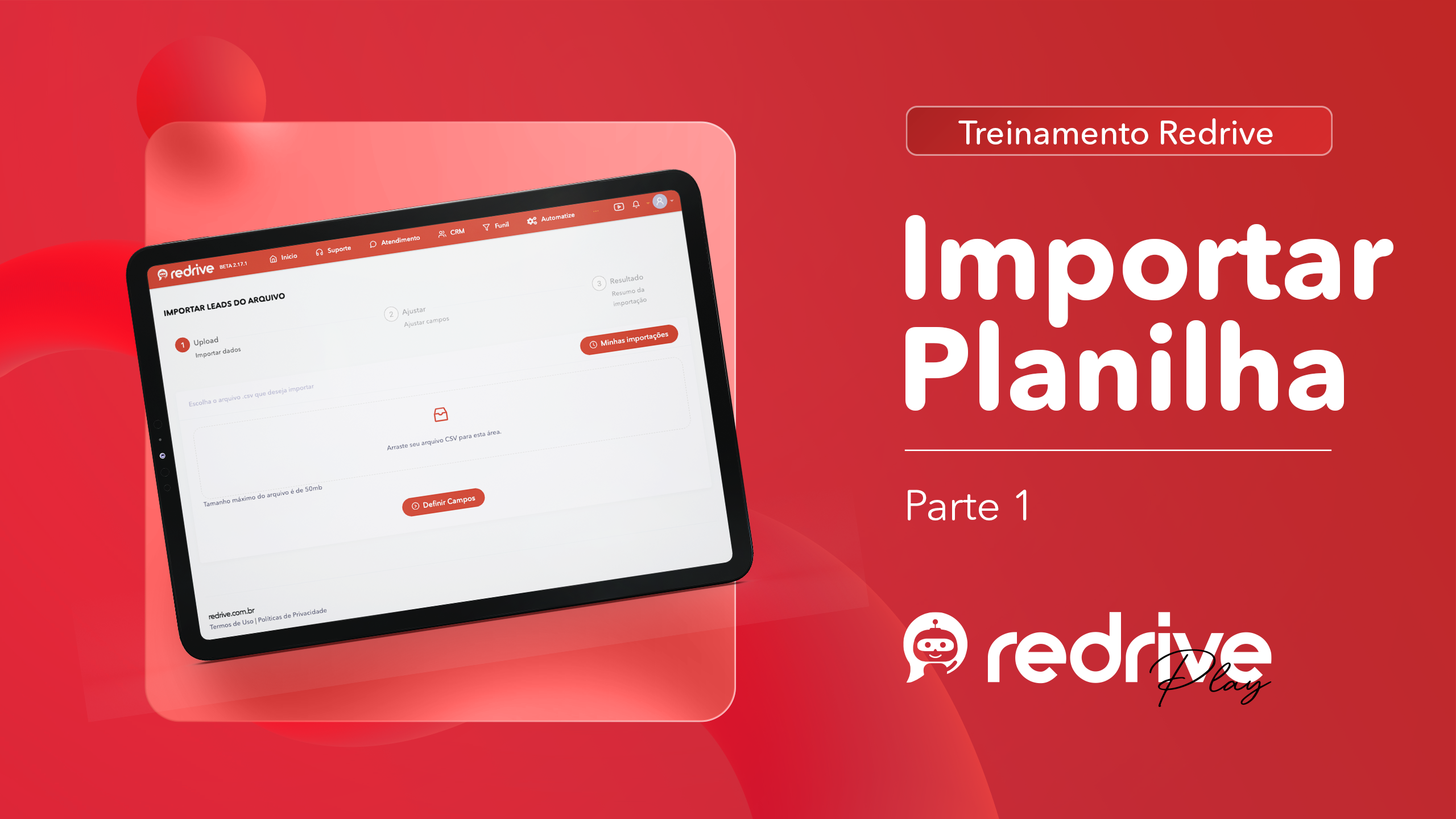 Como importar planilhas de contatos (CSV) na Redrive