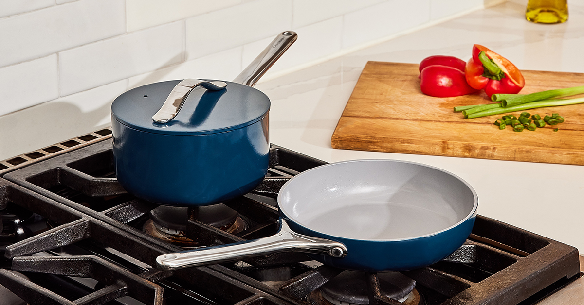 Mini Fry Pan & Sauce Pan Duo | Ceramic Non-Stick & Non-Toxic | Caraway