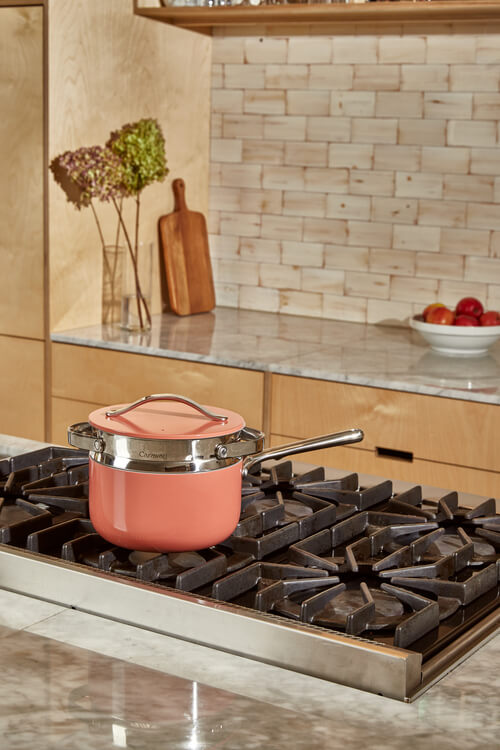 Cookware Steamer in Perracotta Sauce Pan