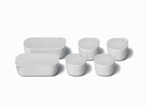 dot and dash food storage containers set of 6