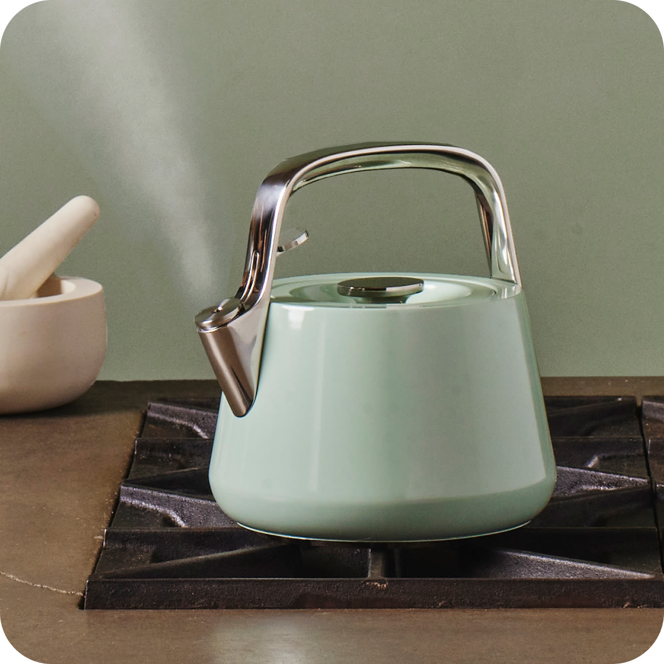 Tea Kettle Steaming