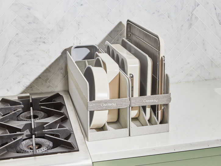 Bakeware Set - Cream - Lifestyle in Storage Countertop