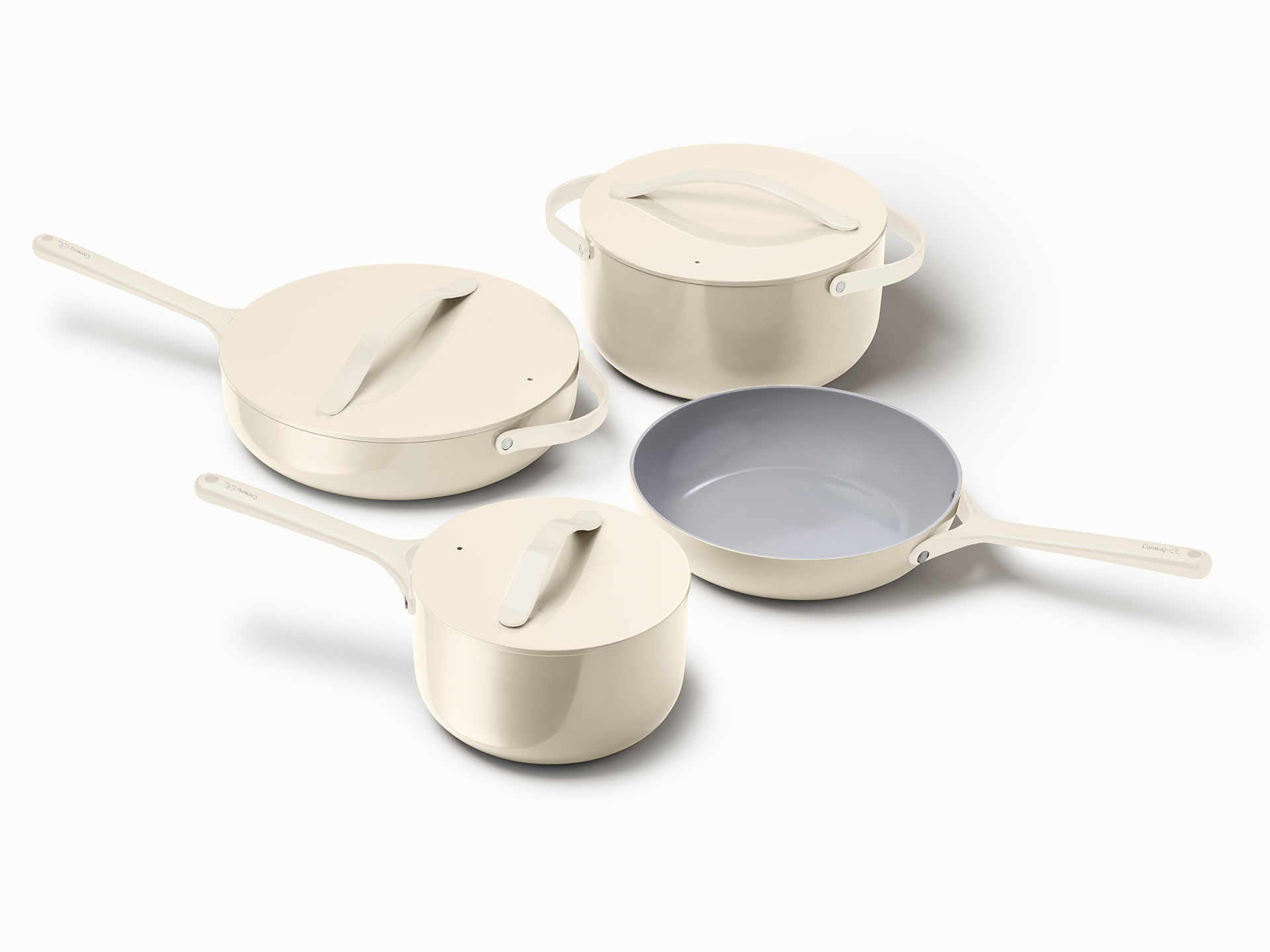 Creme Cookware Set with Tan France Signature