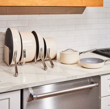 This best-selling cookware set fits into even the smallest kitchen