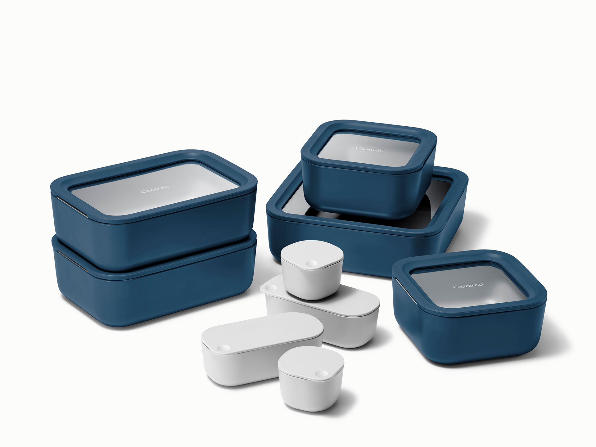 Caraway Glass Food Storage, Food Containers, Glass Tupperware Set, Food Storage Set, Airtight