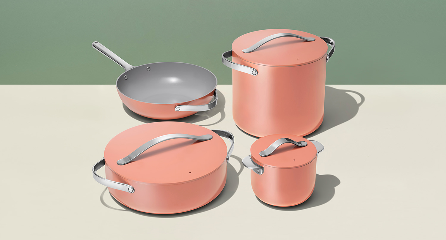 Progresive Cookware Ceramic Non-Stick Cookware: Non-Toxic Pots and Pans | Caraway