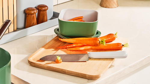 Caraway cookware launches knife sets, utensils, and cutting boards