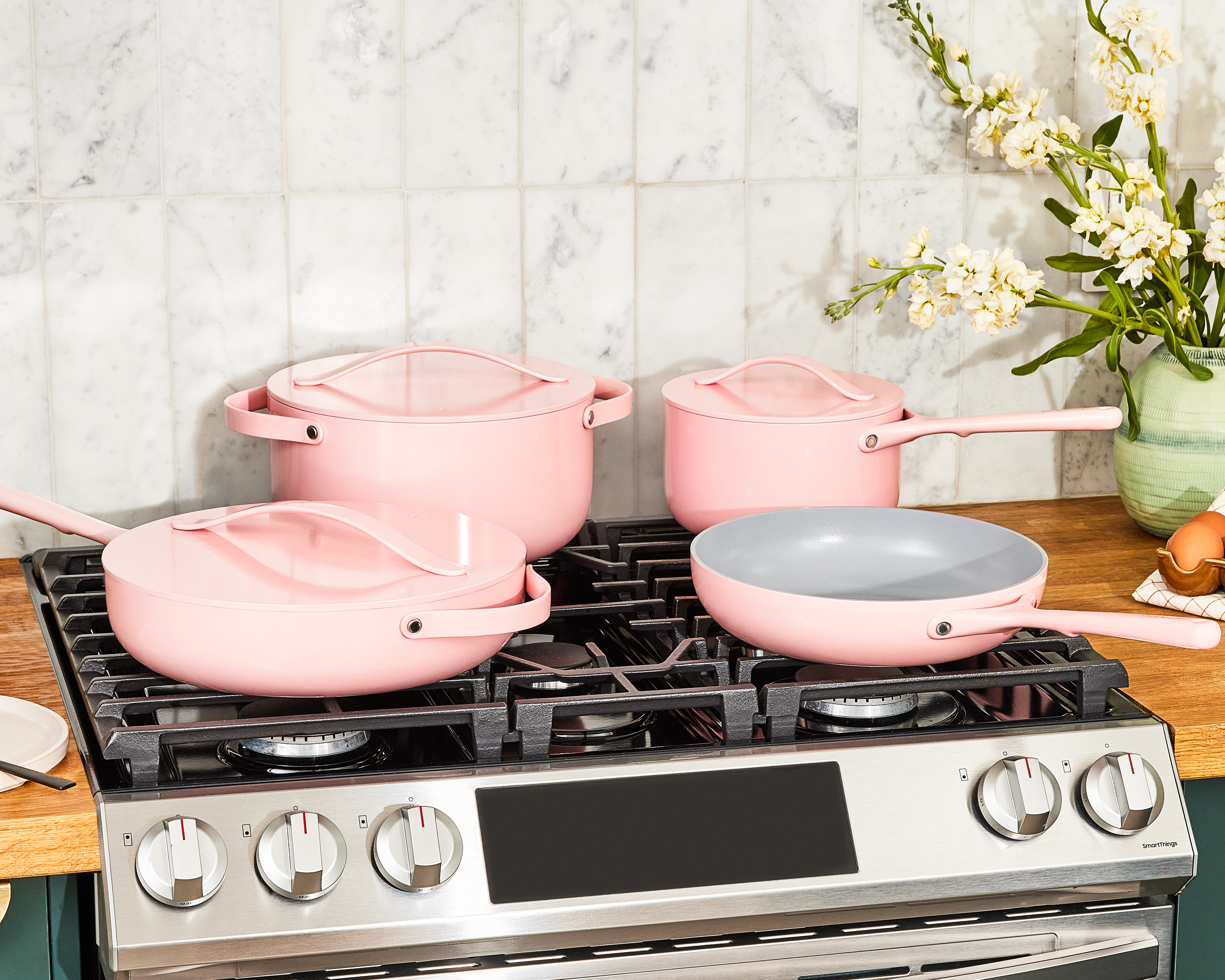 Caraway x Tan France Monochrome Cookware Set in Blush