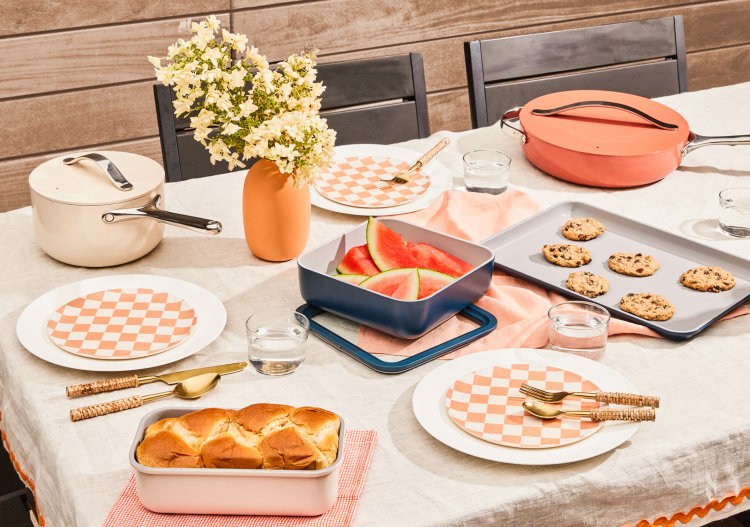 Gingham Colorful Summer Spring table