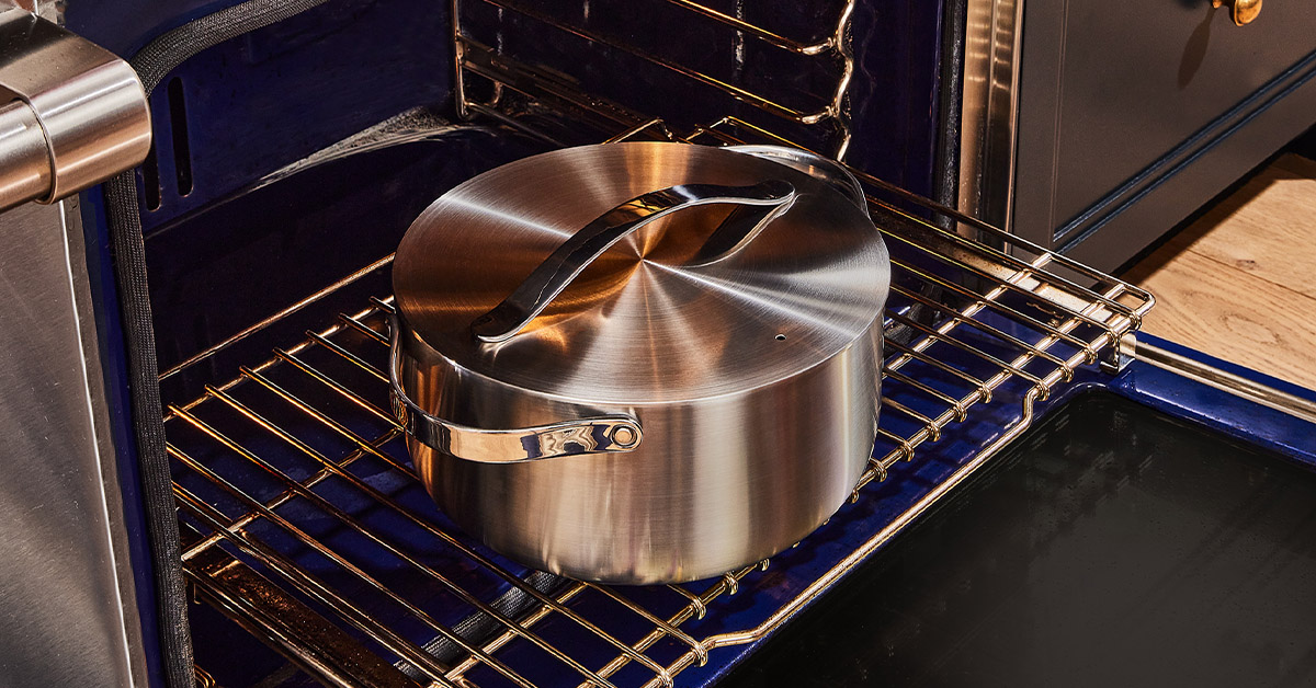 Caraway Dutch Oven in Stainless Steel  Cookware set stainless steel, Dutch  oven, Stainless