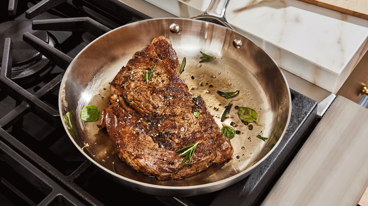 Fry Pan - Stainless Steel - Food Lifestyle