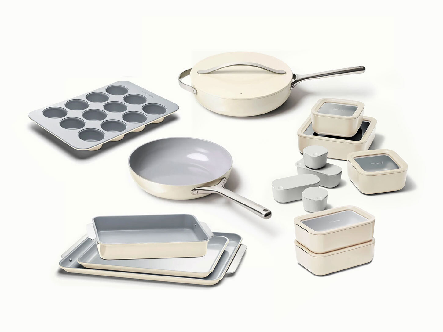 Fresh Start Bundle CeramicCoated Fry Pan, Sauté Pan, Half Bakeware
