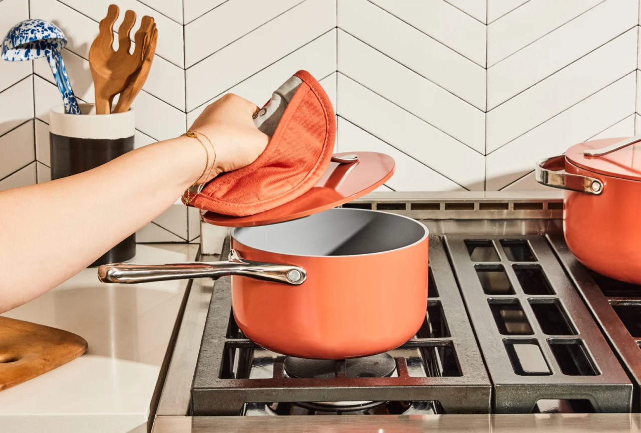Big Red House Pot Holders - Kitchen Pot Holder For Hot Pan Handle