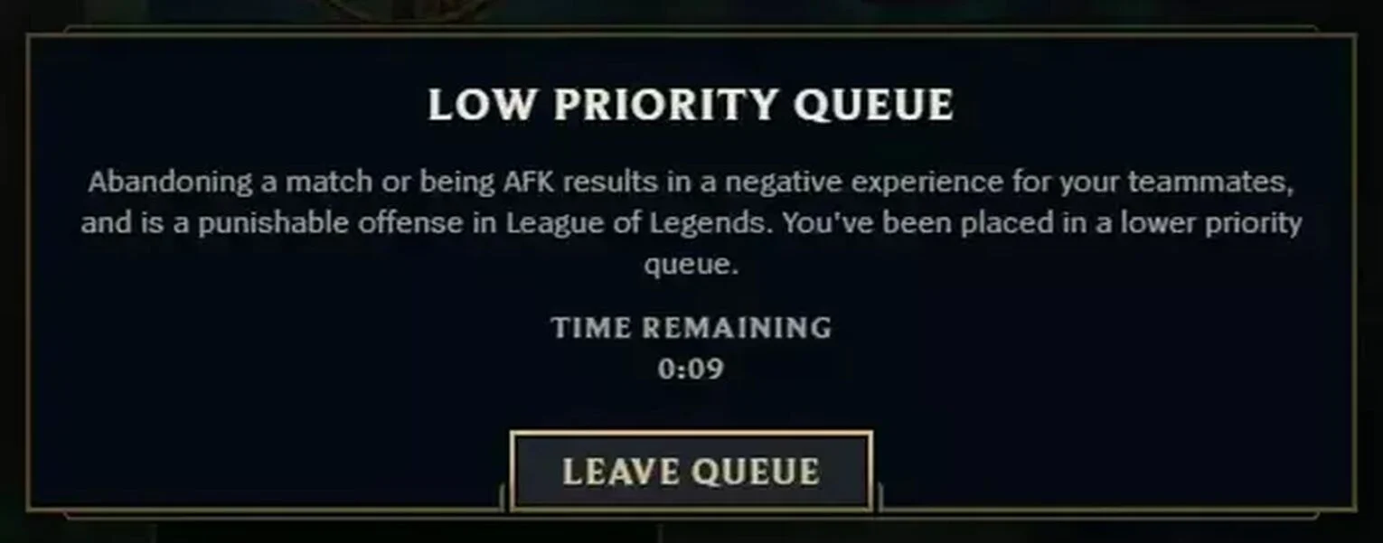 Lol Low Priority Queue: Everything you need to know | MMR LOL Blog