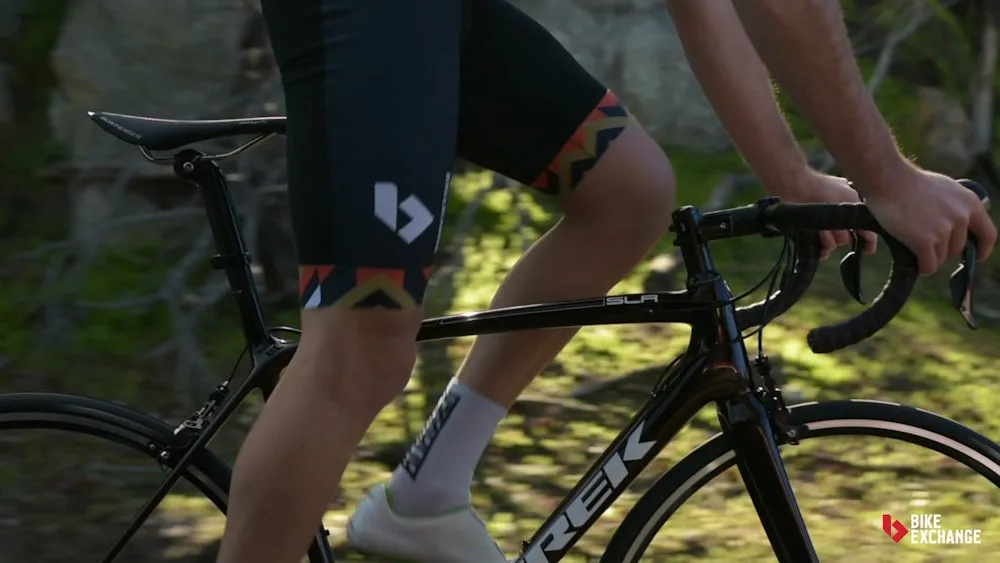 Image Trek black lightweight road bike