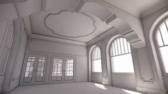 Hightech und Handwerk Render 2 Ballsaal