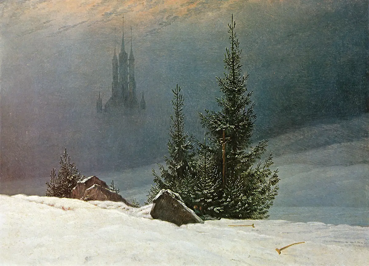 Caspar David Friedrich - Winterlandschaft mit Kirche (Dortmund)