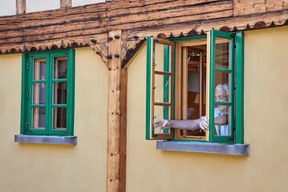 komprimiert Vierseithof Umgebindehaus Langenbernsdorf Roland Rossner