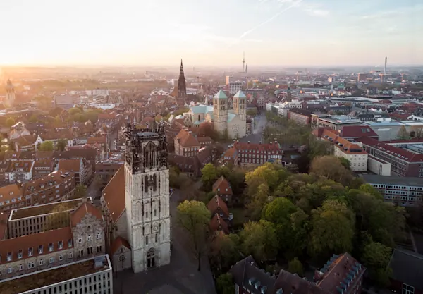 Drohnenflug über Münster 2023