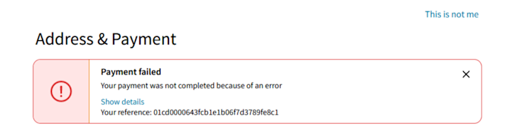 Reason codes | Checkout | Nexi group developer portal
