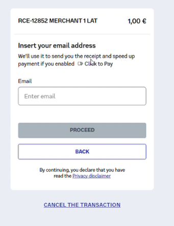 Identifying an existing cardholder by email