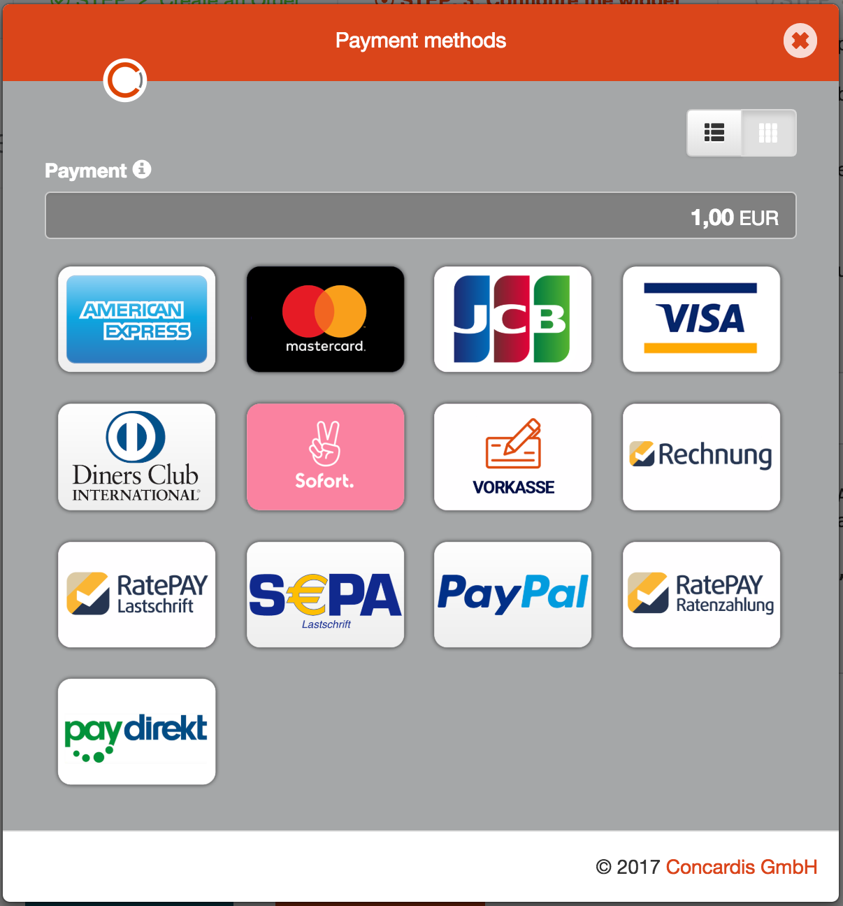 Prepayment widget 1