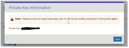 Private key Information