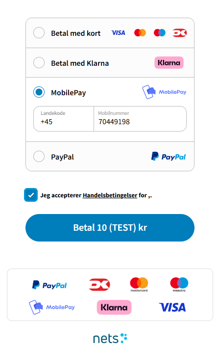 Mobilepay test1