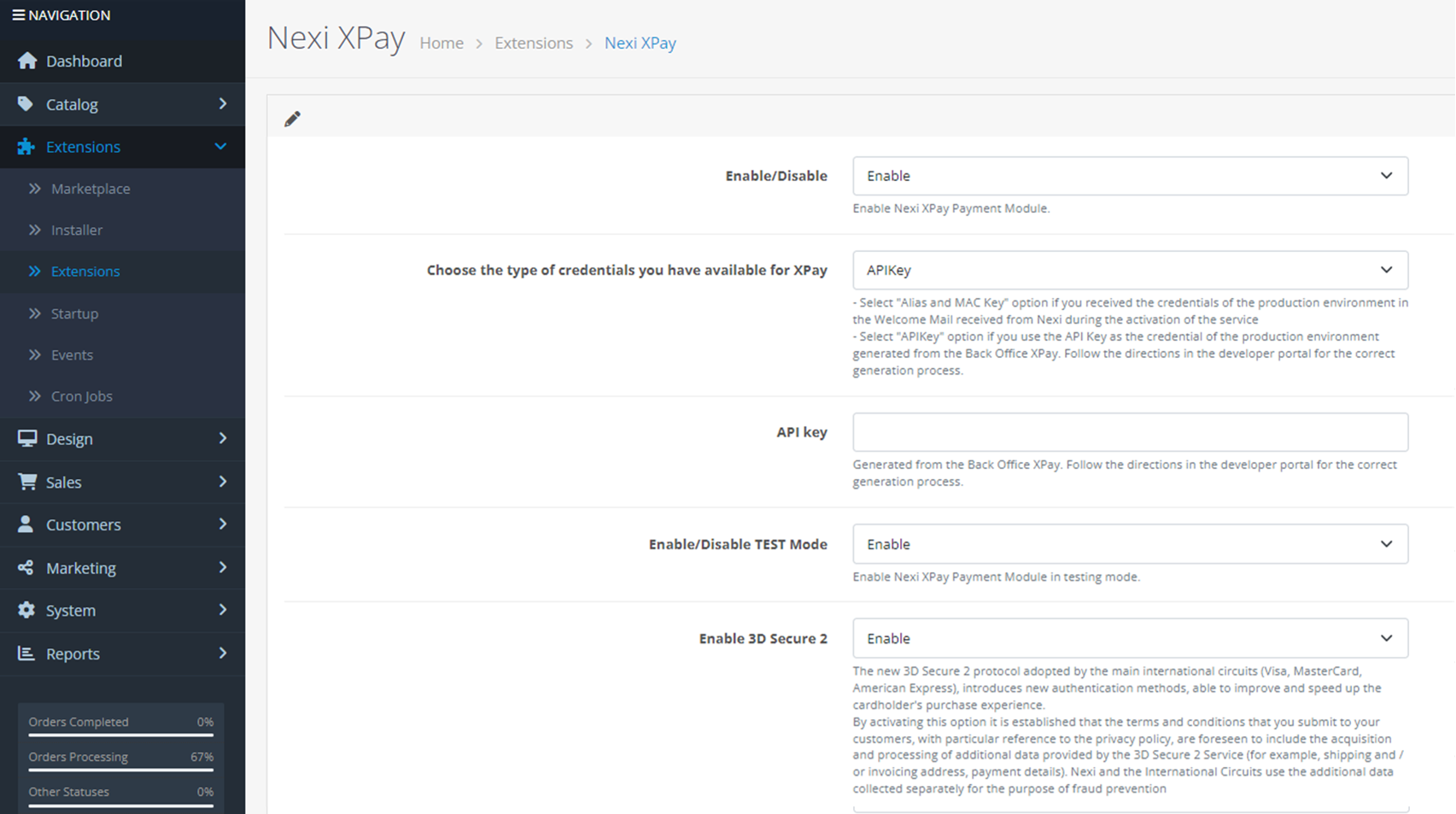 XPay Greece OpenCart Configuration