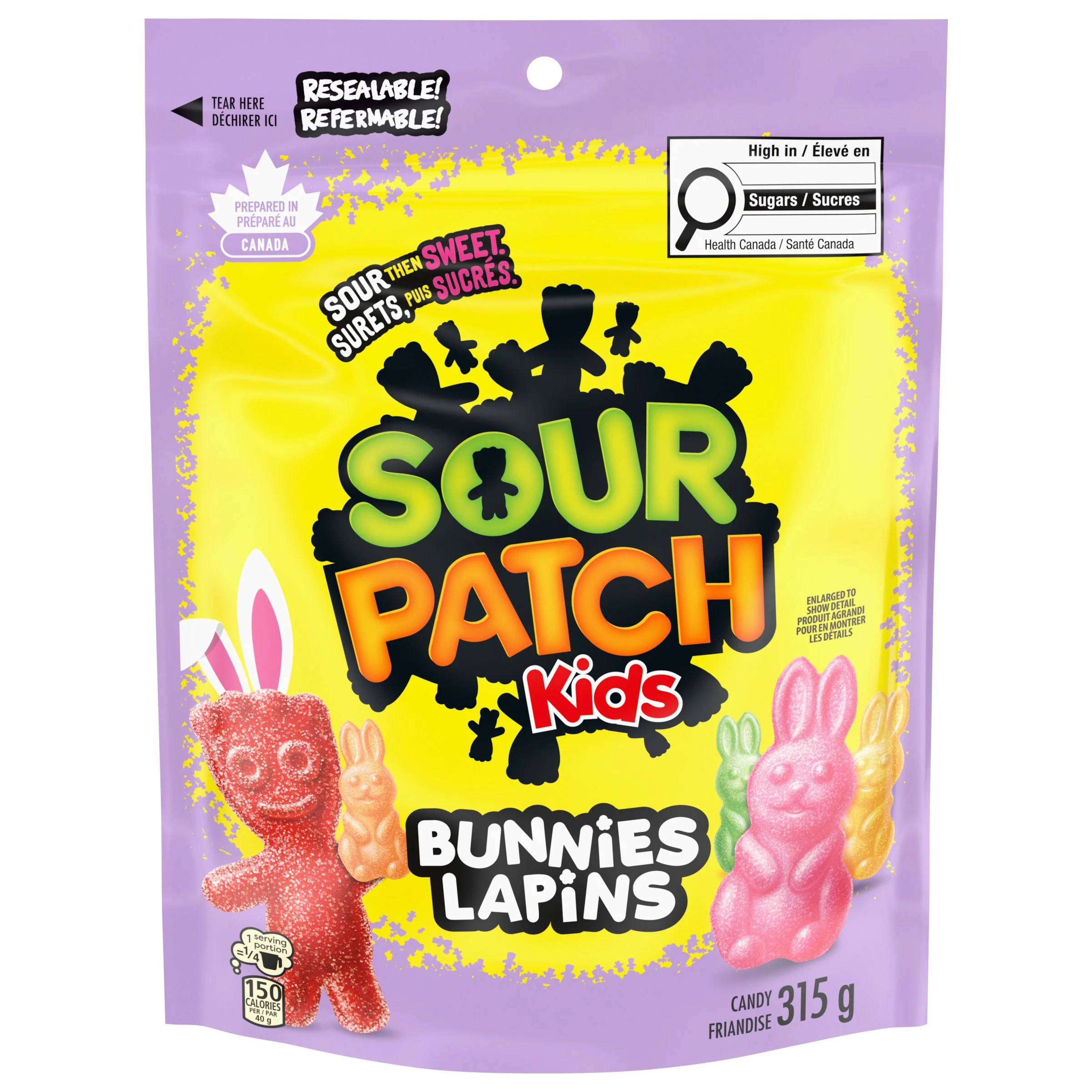 Sour Patch Kids, Bunnies Candy, Easter Candy, Sour Candy, Gummy Candy, Maynards, 315 g