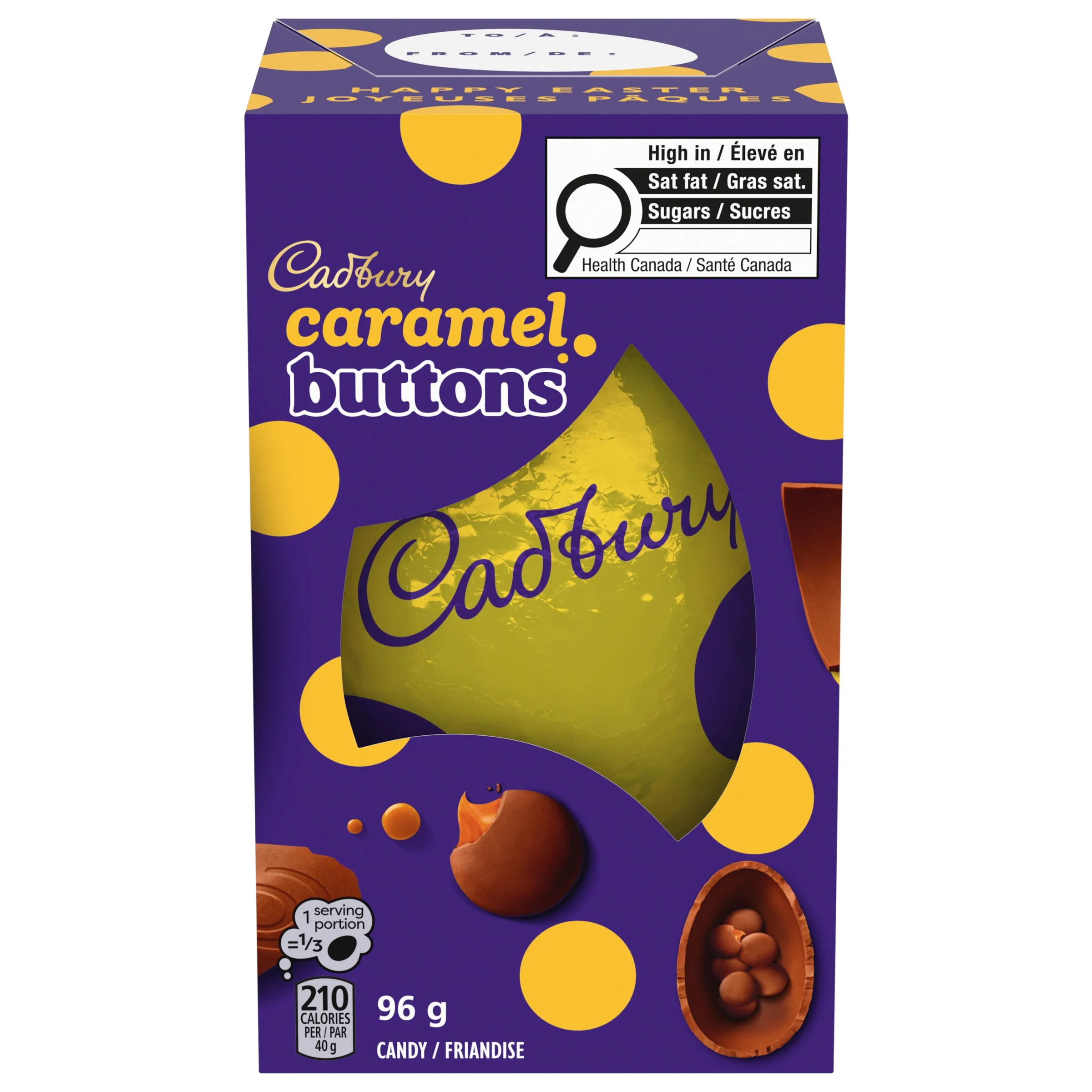 CADBURRY HOL FLD CARAMEL BUTTONS 96G