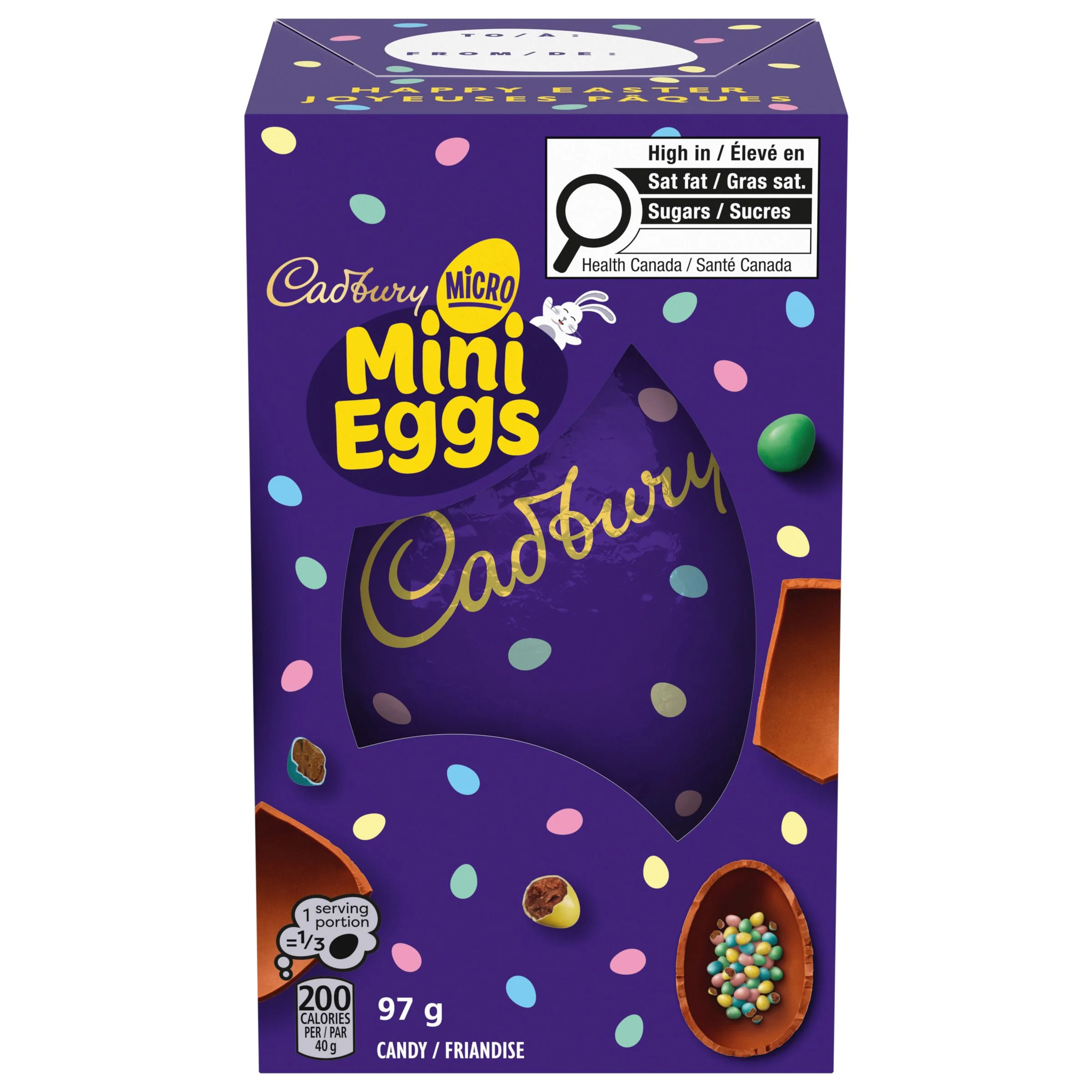 CADBURY HOLLOW MINI EGG 97G