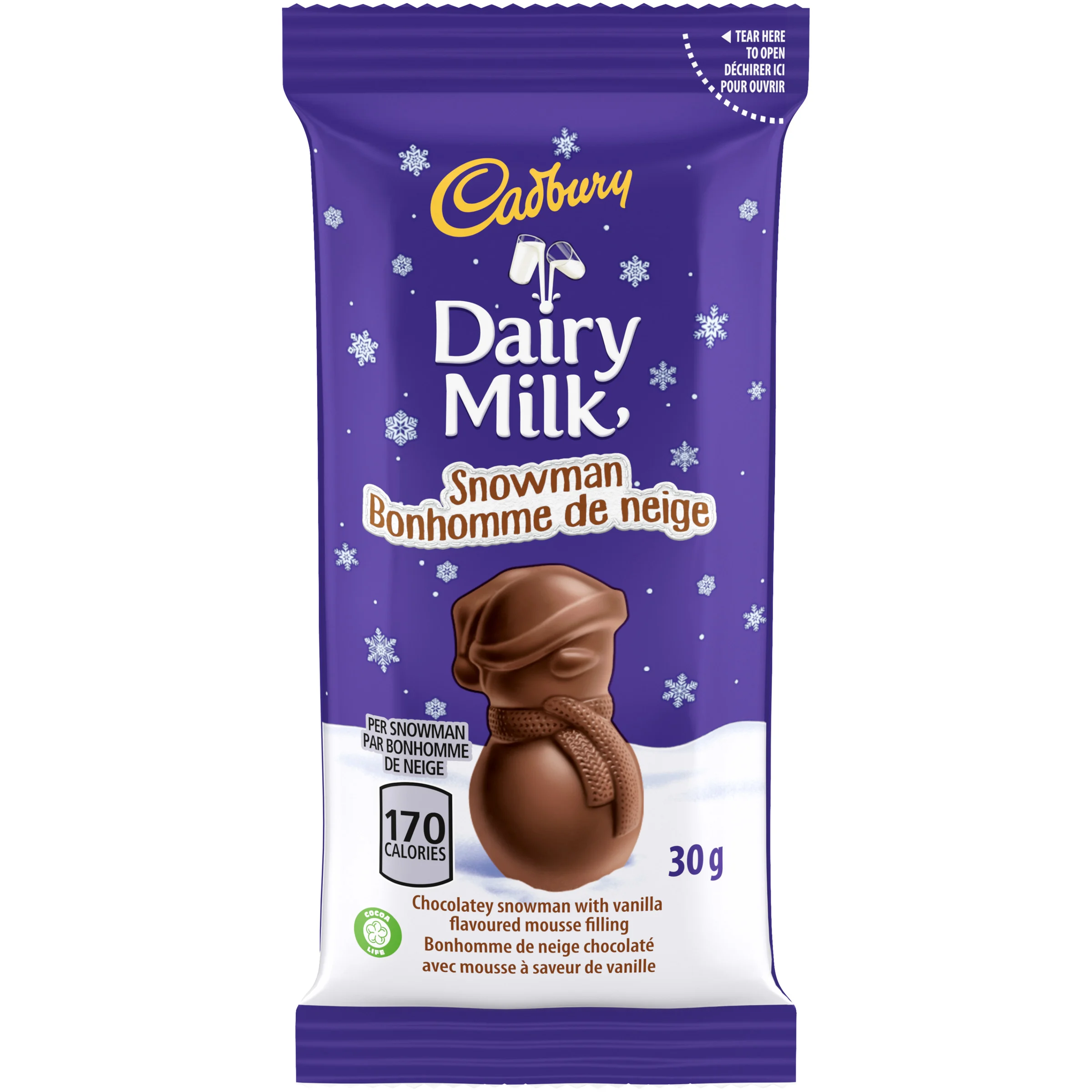 CADBURY DAIRY MILK SNOWMAN, 30 G
