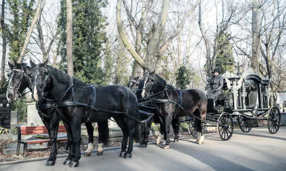 Pohřební vůz a kočár