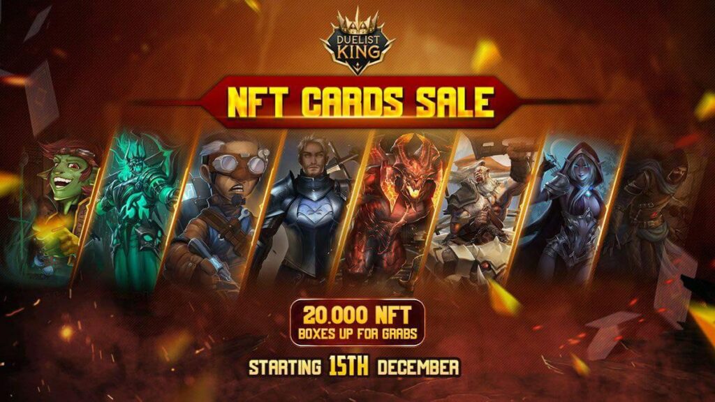 https://ihodl.com/press-releases/2021-12-01/duelist-king-launch-second-nft-cards-sale-its-win2earn-game/