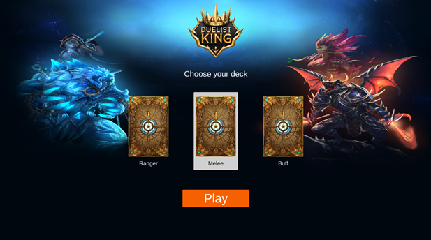 To start the game, you will then need to choose your deck