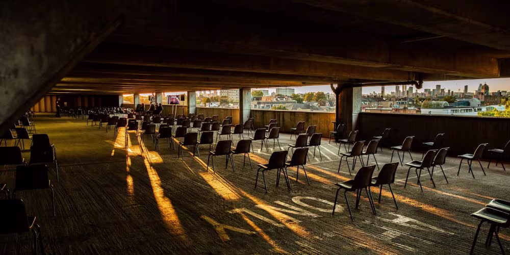 Peckham Multistorey Car Park where Jean Rondeau will play the Goldberg Variations on a harpsichord built by Keith Hill (Manchester, Michigan, 2010), based on a French double manual harpsichord by Pascal Takin (Paris, 1796) – now housed in Edinburgh. Peckham Multistorey Car Park where Jean Rondeau will play the Goldberg Variations on a harpsichord built by Keith Hill (Manchester, Michigan, 2010), based on a French double manual harpsichord by Pascal Takin (Paris, 1796) – now housed in Edinburgh.