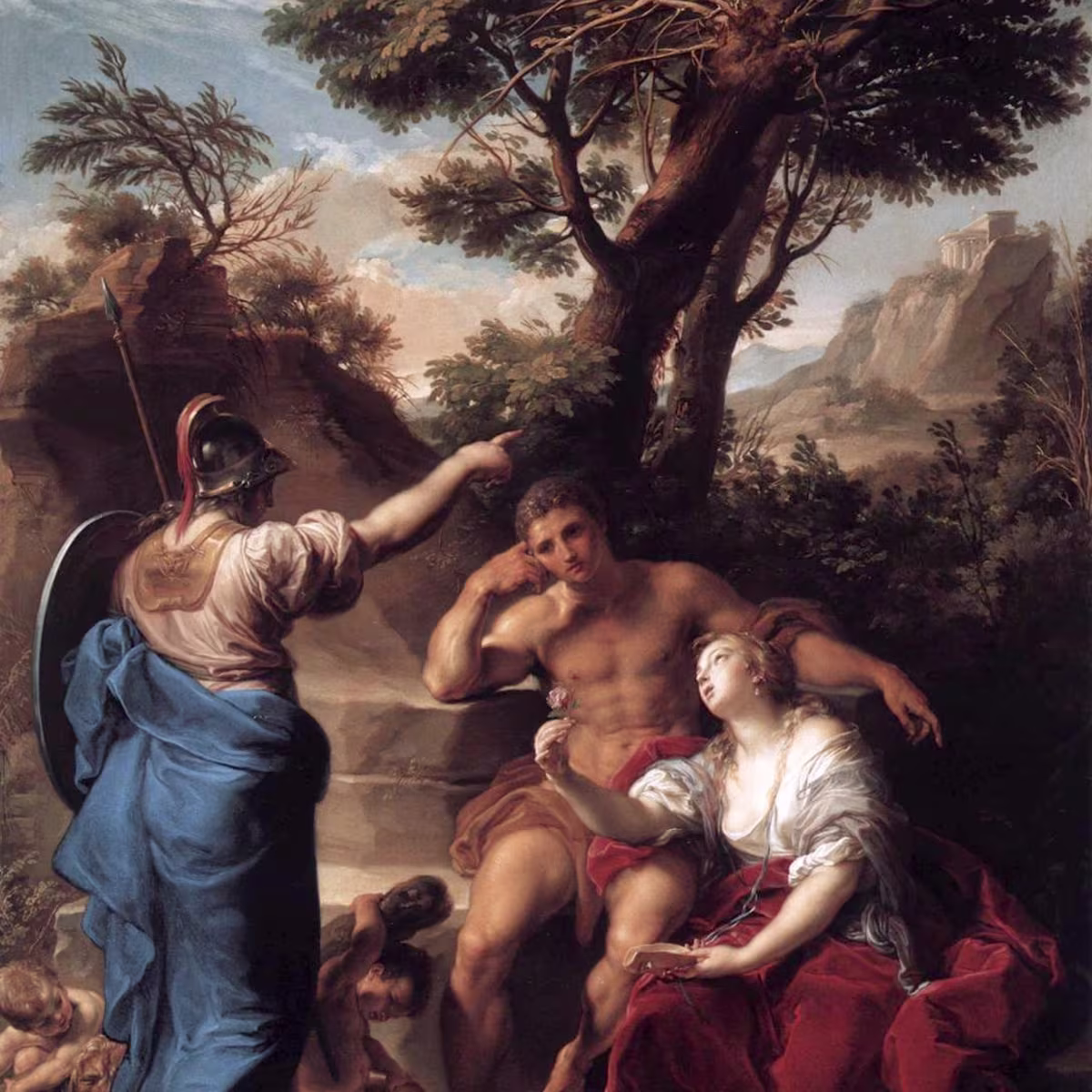Bach, Handel, and a Greek hero's choice Hercules at the Crossroads (Pompeo Batoni, 1748)