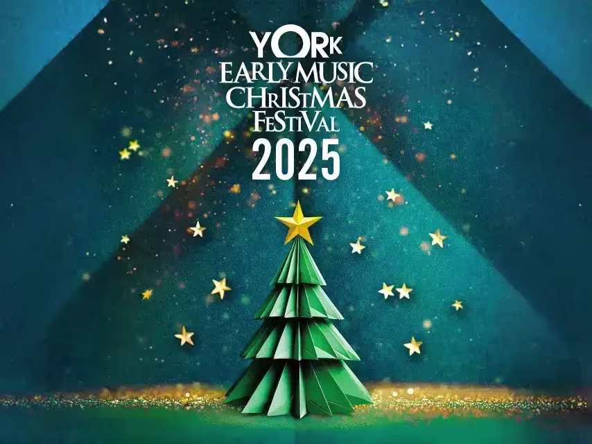 christmas tree logo for york early music christmas festival 2025