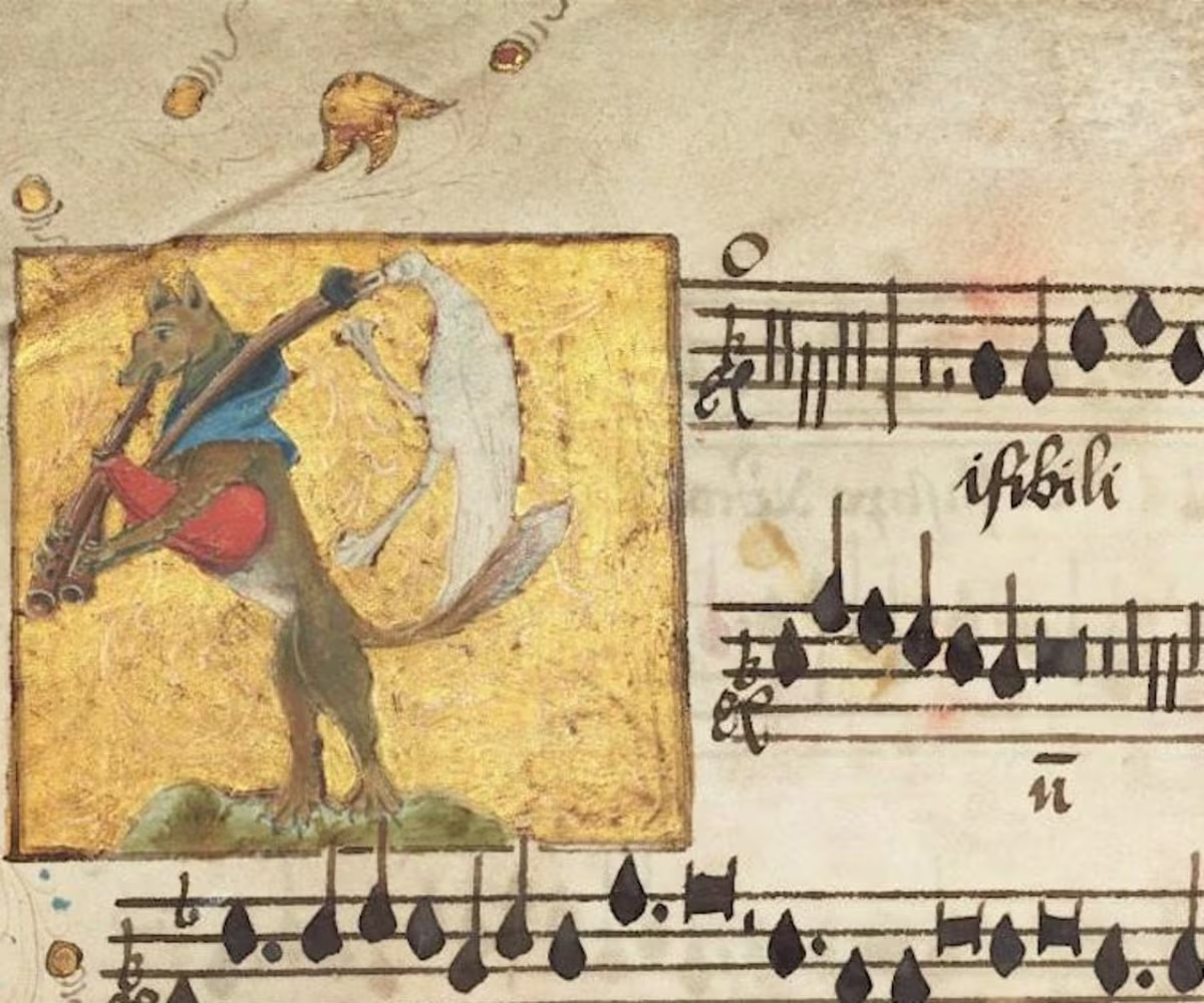 The Arundel Choirbook in Concert medieval music and a mythical character on a page