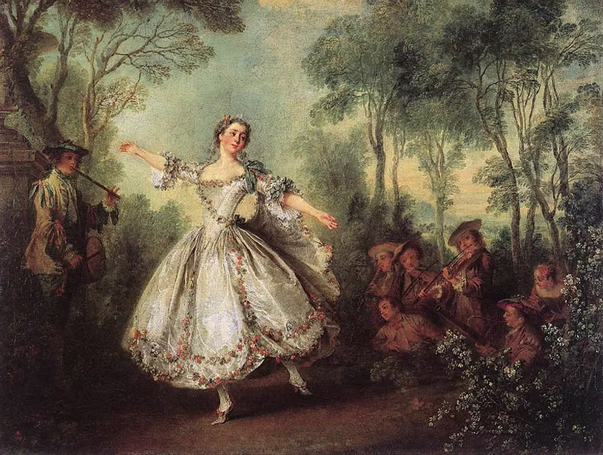 La Camargo dansant by Nicolas Lancret (1730) La Camargo dansant by Nicolas Lancret (1730)
