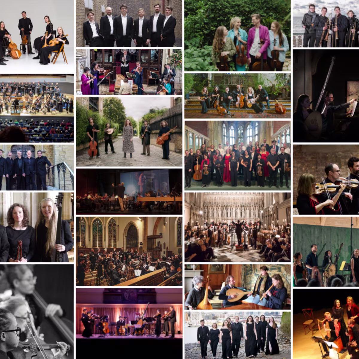 Continuo Foundation reaches £1 million grant milestone all the ensembles of continuo foundation's grant round 10 as a collage