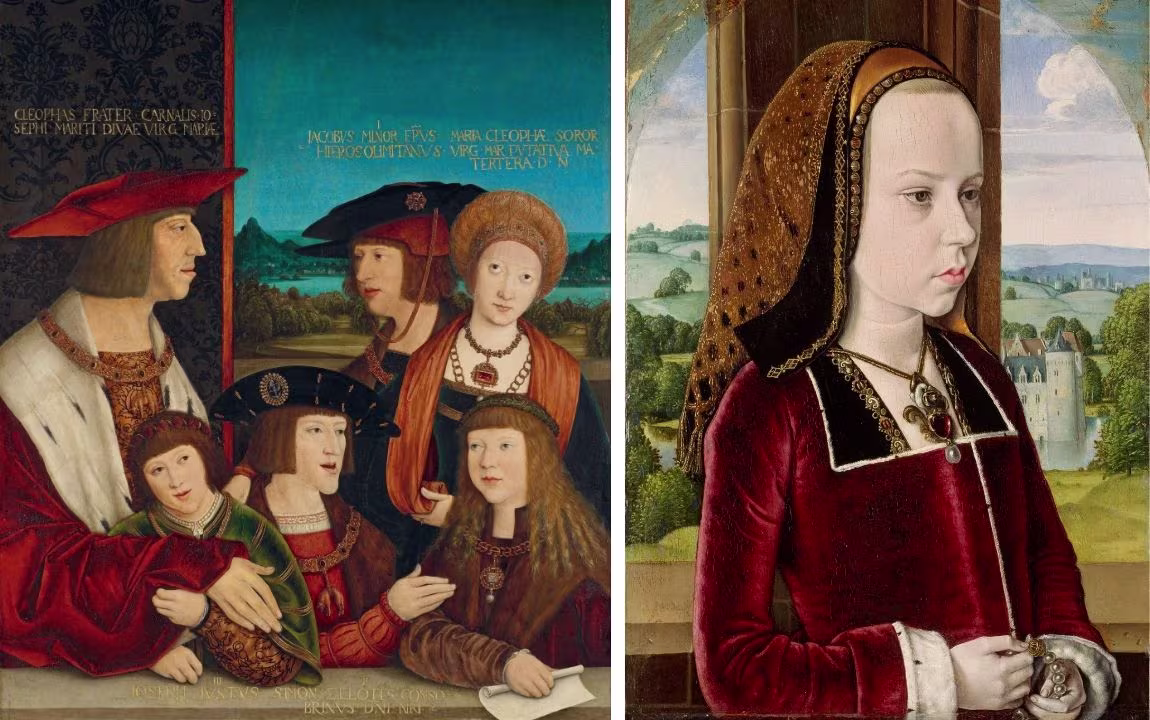 (L) Portrait of Emperor Maximilian and his family (after 1515); by Bernhard Strigel (1460–1528) | (R) Margaret of Austria aged 10 (c. 1490); by Jean Hey (fl. circa 1480–1500) | Images in public domain (Google Arts & Culture / Metropolitan Museum of Art) (L) Portrait of Emperor Maximilian and his family (after 1515); by Bernhard Strigel (1460–1528) | (R) Margaret of Austria aged 10 (c. 1490); by Jean Hey (fl. circa 1480–1500) | Images in public domain (Google Arts & Culture / Metropolitan Museum of Art)