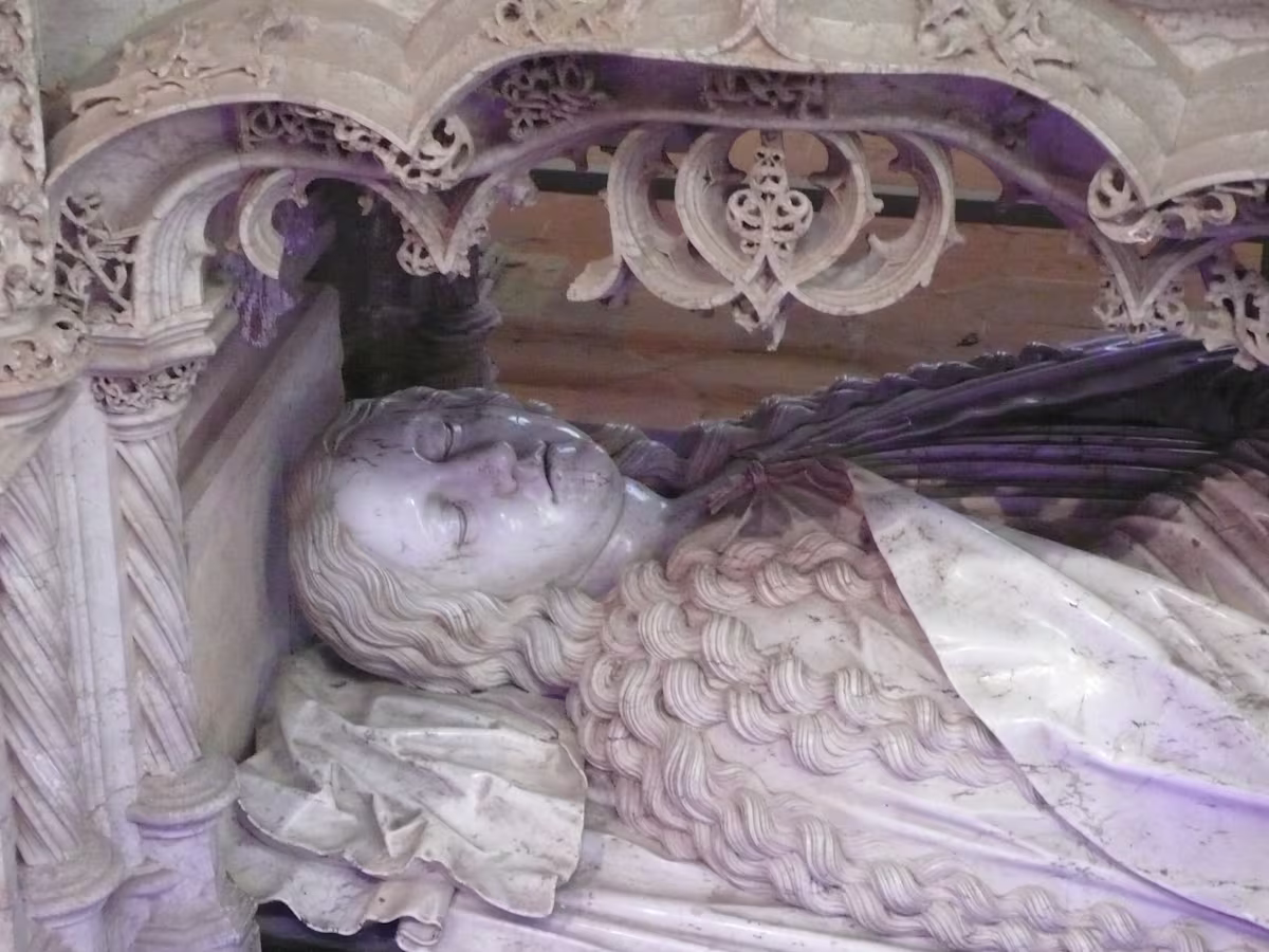 The lower effigy of Margaret of Austria's tomb in the Royal Monastery of Brou, where she is buried | Image by Welleschik (provided under the Creative Commons license) The lower effigy of Margaret of Austria's tomb in the Royal Monastery of Brou, where she is buried | Image by Welleschik (provided under the Creative Commons license)