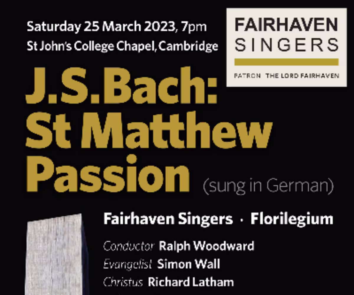 Bach: St Matthew Passion Bach: St Matthew Passion