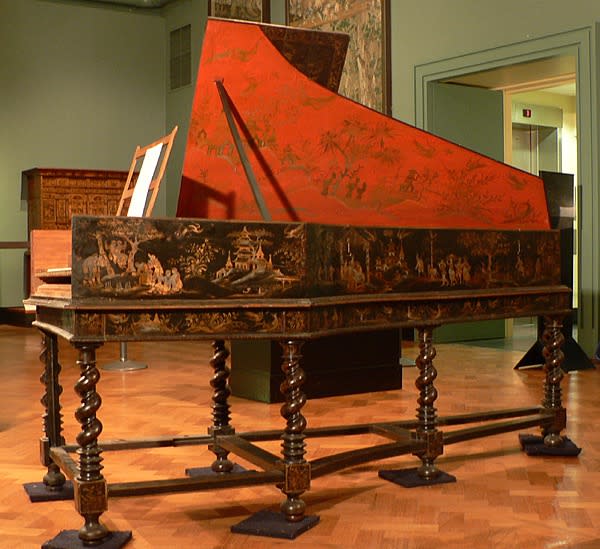 Harpsichord by Jean-Antoine Vaudry, Paris (1681), V&A, London